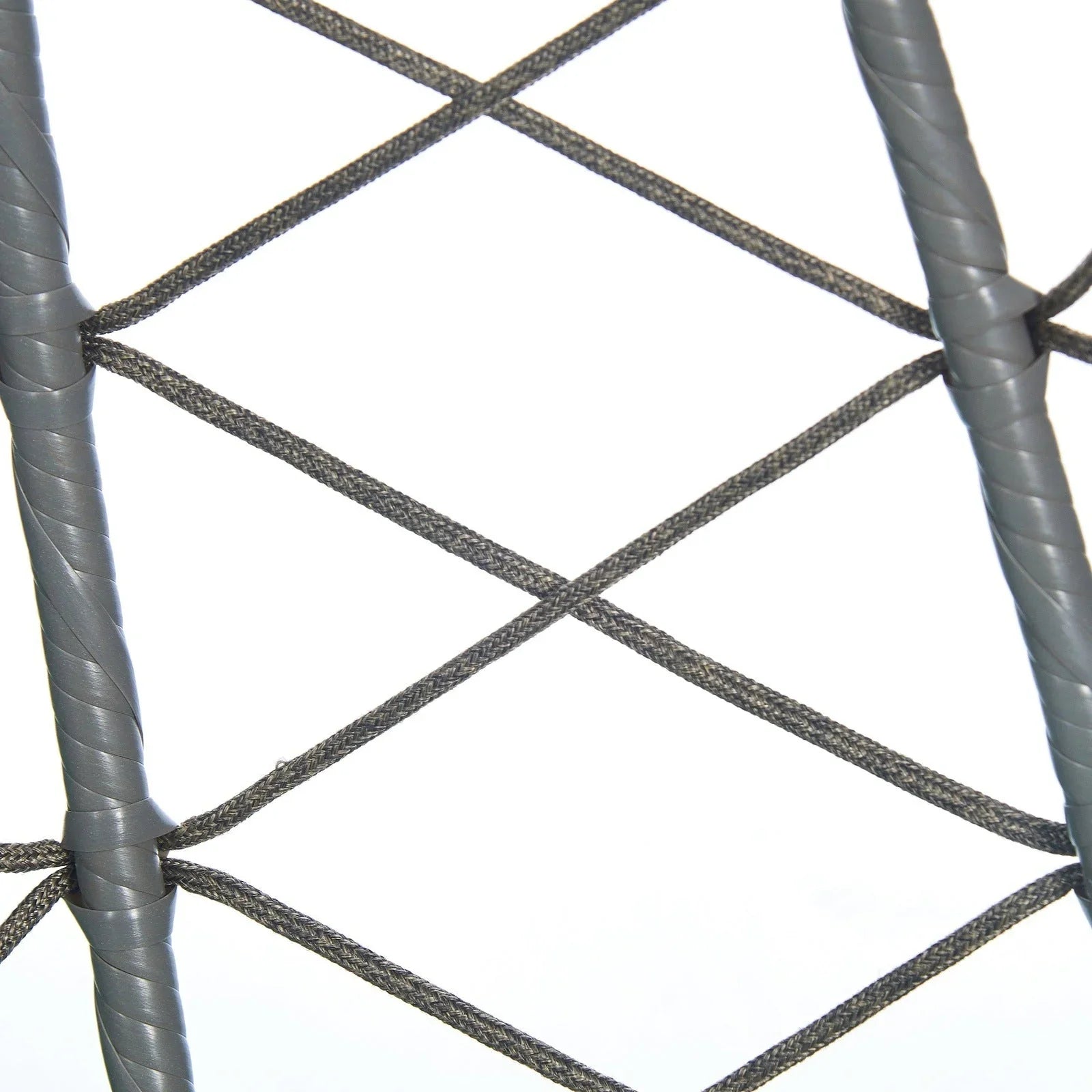 Summit Outdoor Single Person Egg Swing Chair in Grey Steel Frame With Removable Cushions - Elax Furniture