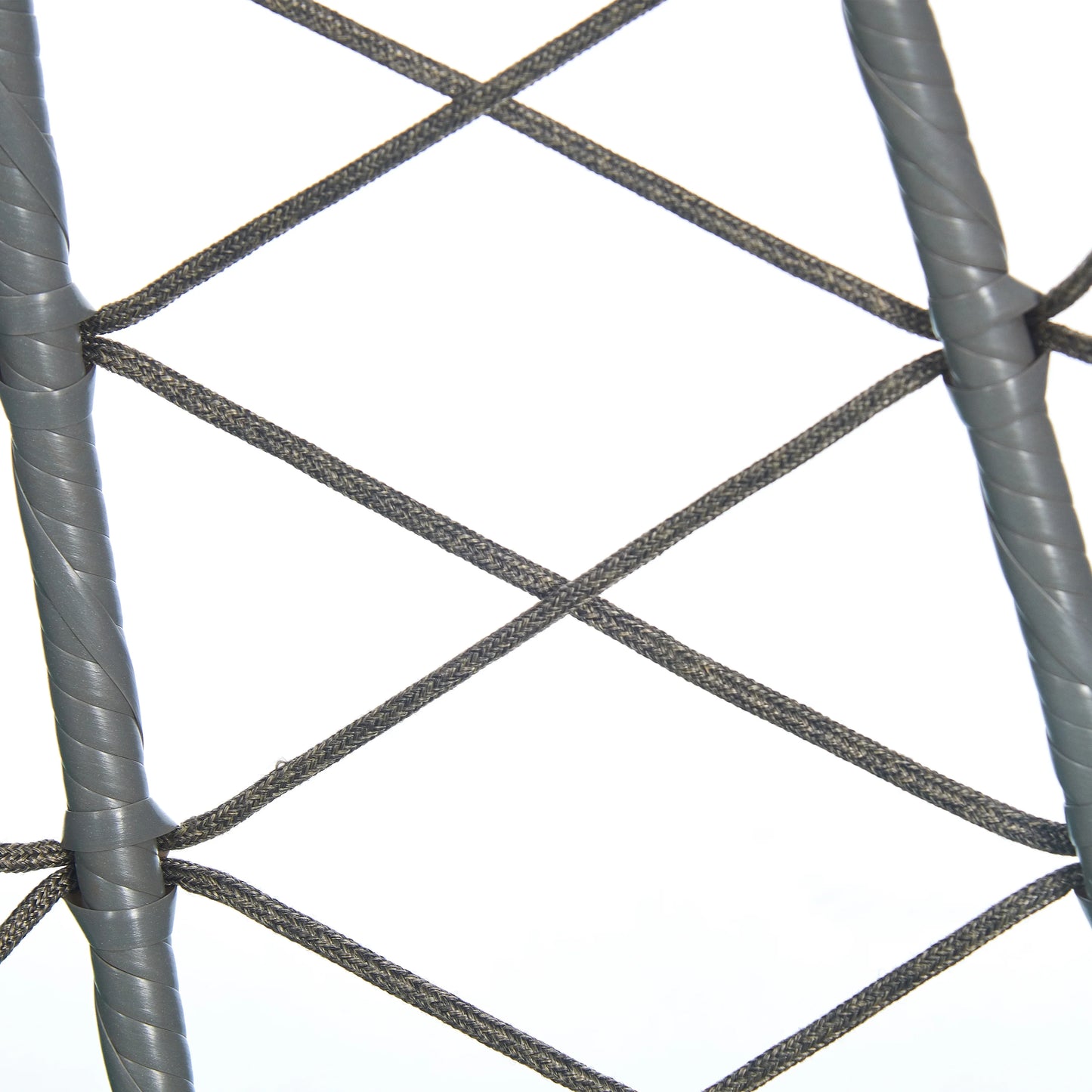 Summit Outdoor Single Person Egg Swing Chair in Grey Steel Frame With Removable Cushions - Elax Furniture