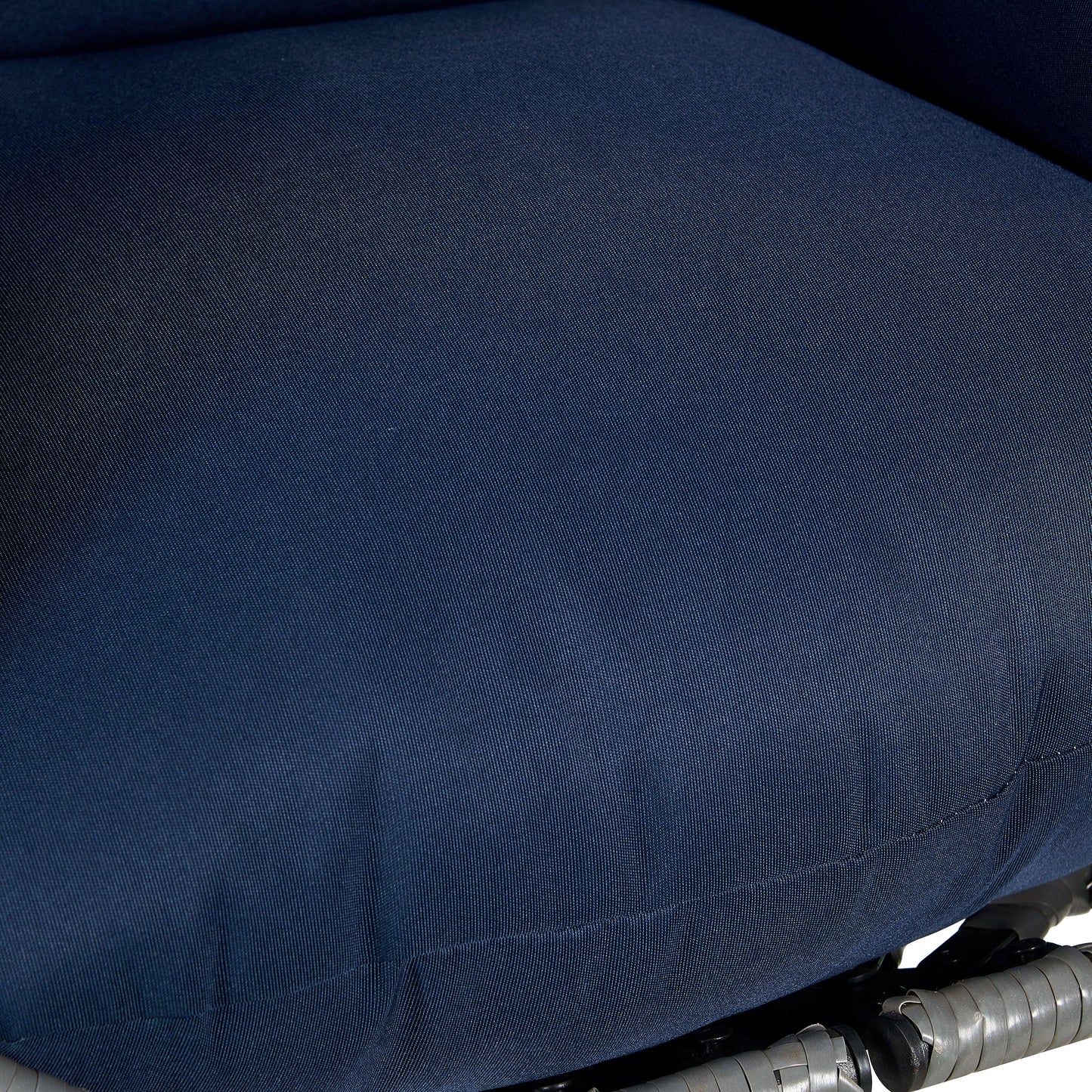 Summit Outdoor Single Person Egg Swing Chair in Grey Steel Frame With Removable Cushions - Elax Furniture