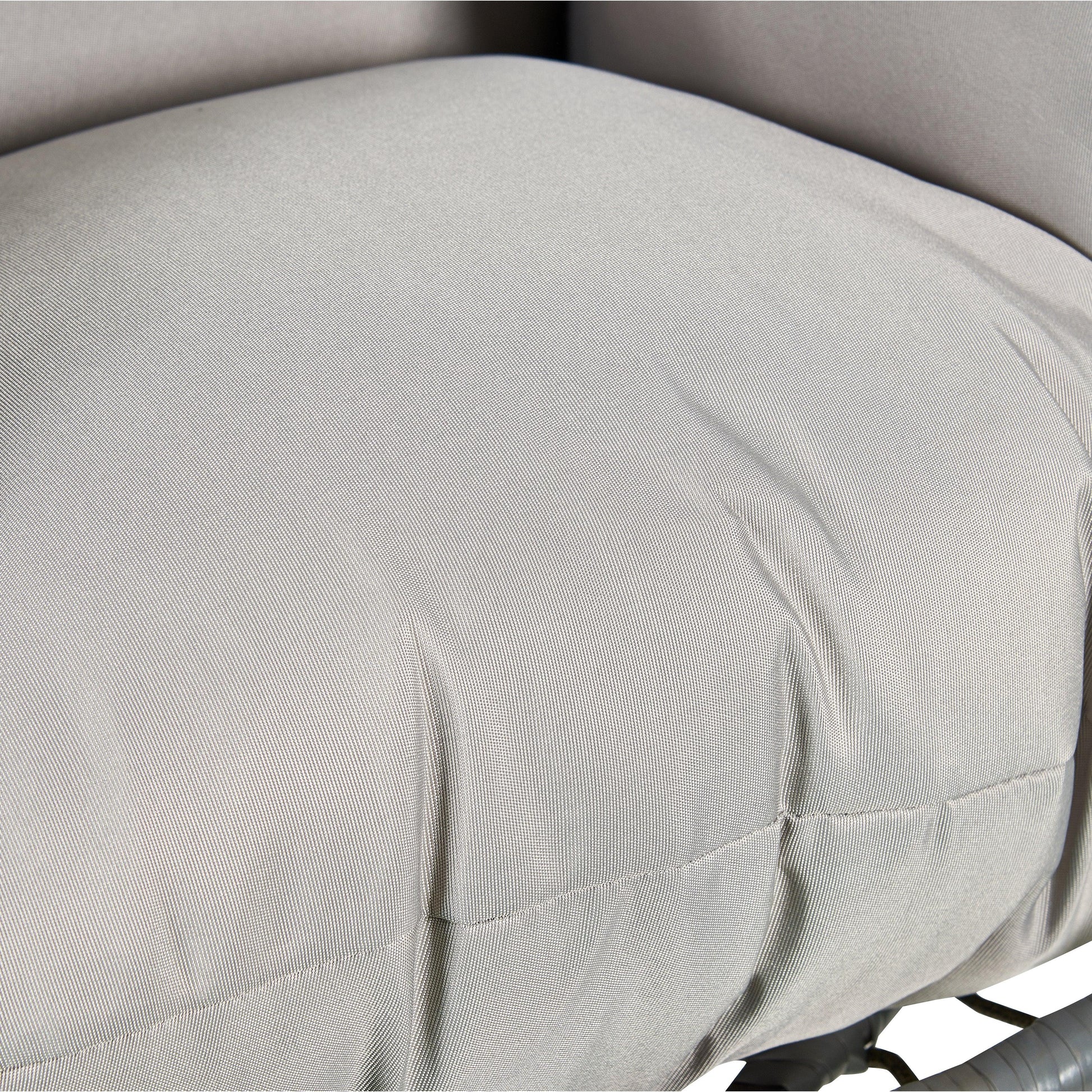 Summit Outdoor Single Person Egg Swing Chair in Grey Steel Frame With Removable Cushions - Elax Furniture