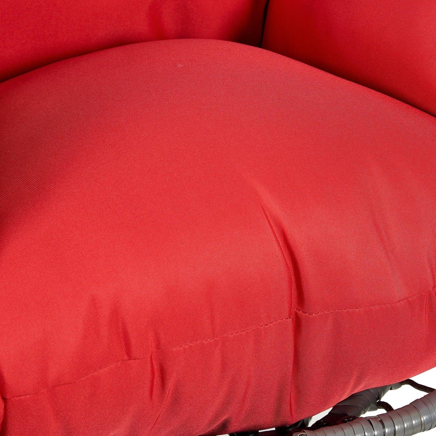 Summit Outdoor Single Person Egg Swing Chair in Grey Steel Frame With Removable Cushions - Elax Furniture