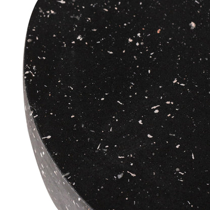 Sage Minimalist Side Table in Fiberstone Hourglass Design Accent Table - Elax Furniture