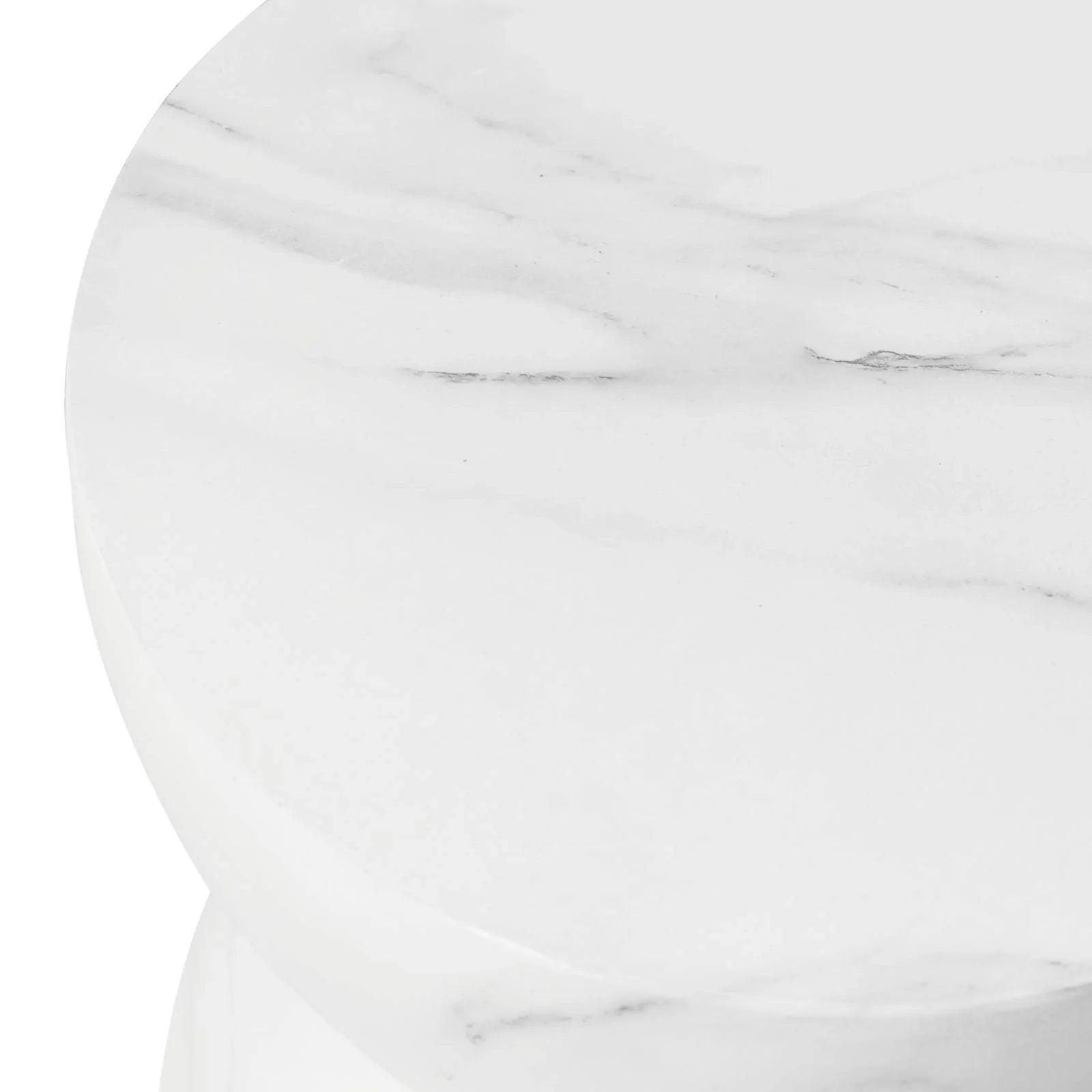 Sage Minimalist Side Table in Fiberstone Hourglass Design Accent Table - Elax Furniture