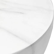 Sage Minimalist Side Table in Fiberstone Hourglass Design Accent Table - Elax Furniture