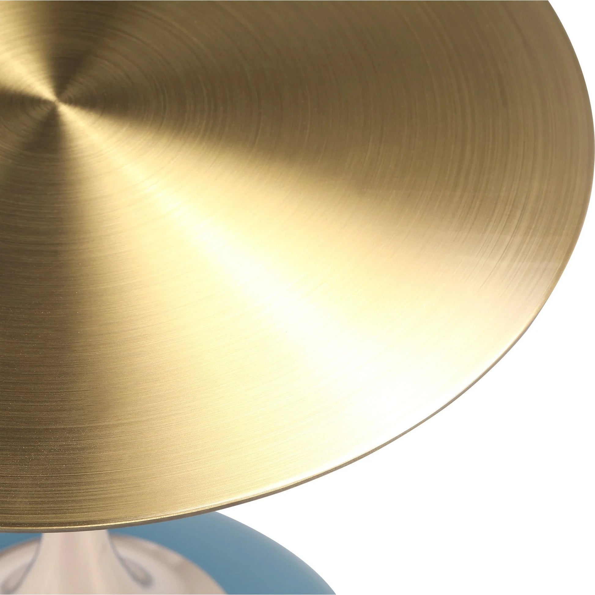 Savoy Wide Side Table with Gold Stainless Steel Top Round Accent Table and Elegant Pedestal Base - Elax Furniture