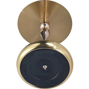 Savoy Wide Side Table with Stainless Steel Top Round Accent Table and Elegant Pedestal Base - Elax Furniture
