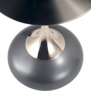 Savoy Wide Side Table with Stainless Steel Top Round Accent Table and Elegant Pedestal Base - Elax Furniture