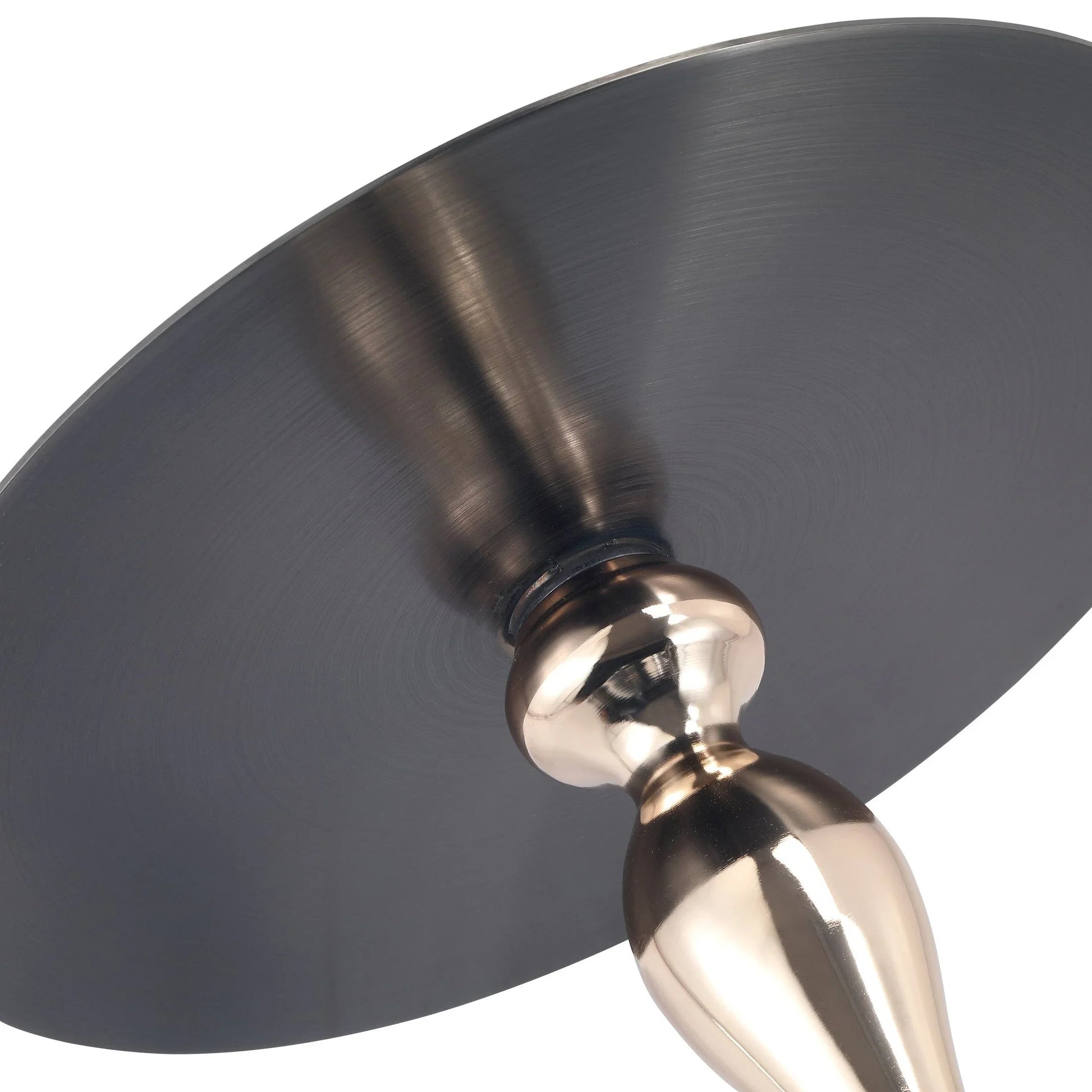 Savoy Wide Side Table with Stainless Steel Top Round Accent Table and Elegant Pedestal Base - Elax Furniture