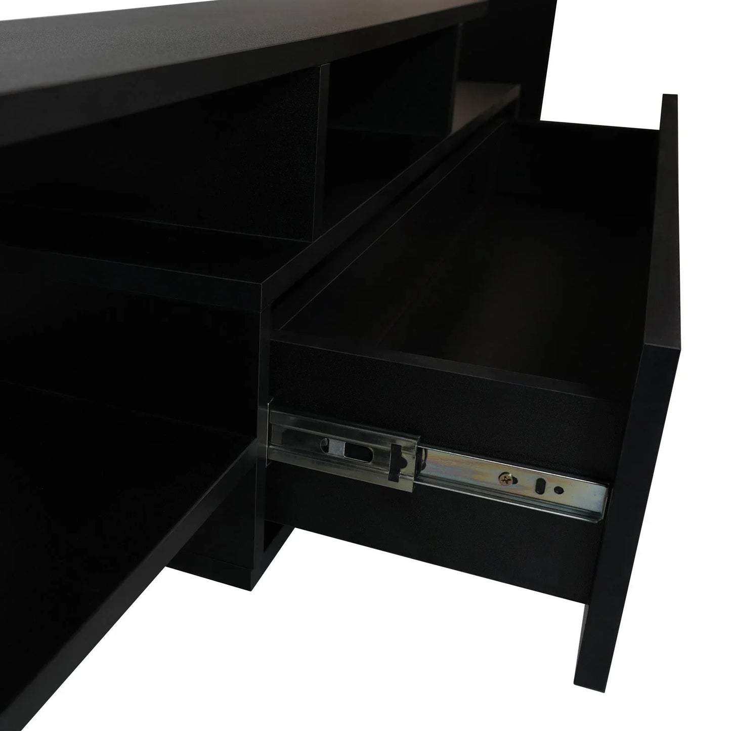 Surrey Modern TV Stand with MDF Shelves and Bookcase for Living Room - Elax Furniture