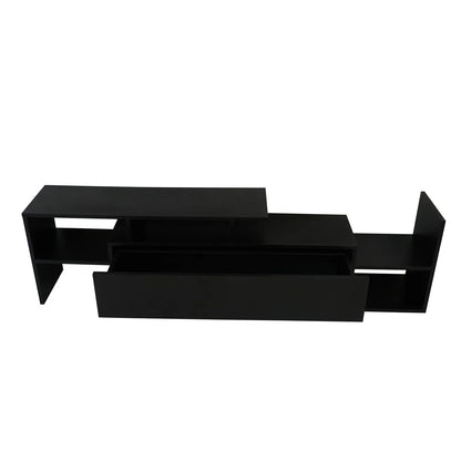 Surrey Modern TV Stand with MDF Shelves and Bookcase for Living Room - Elax Furniture