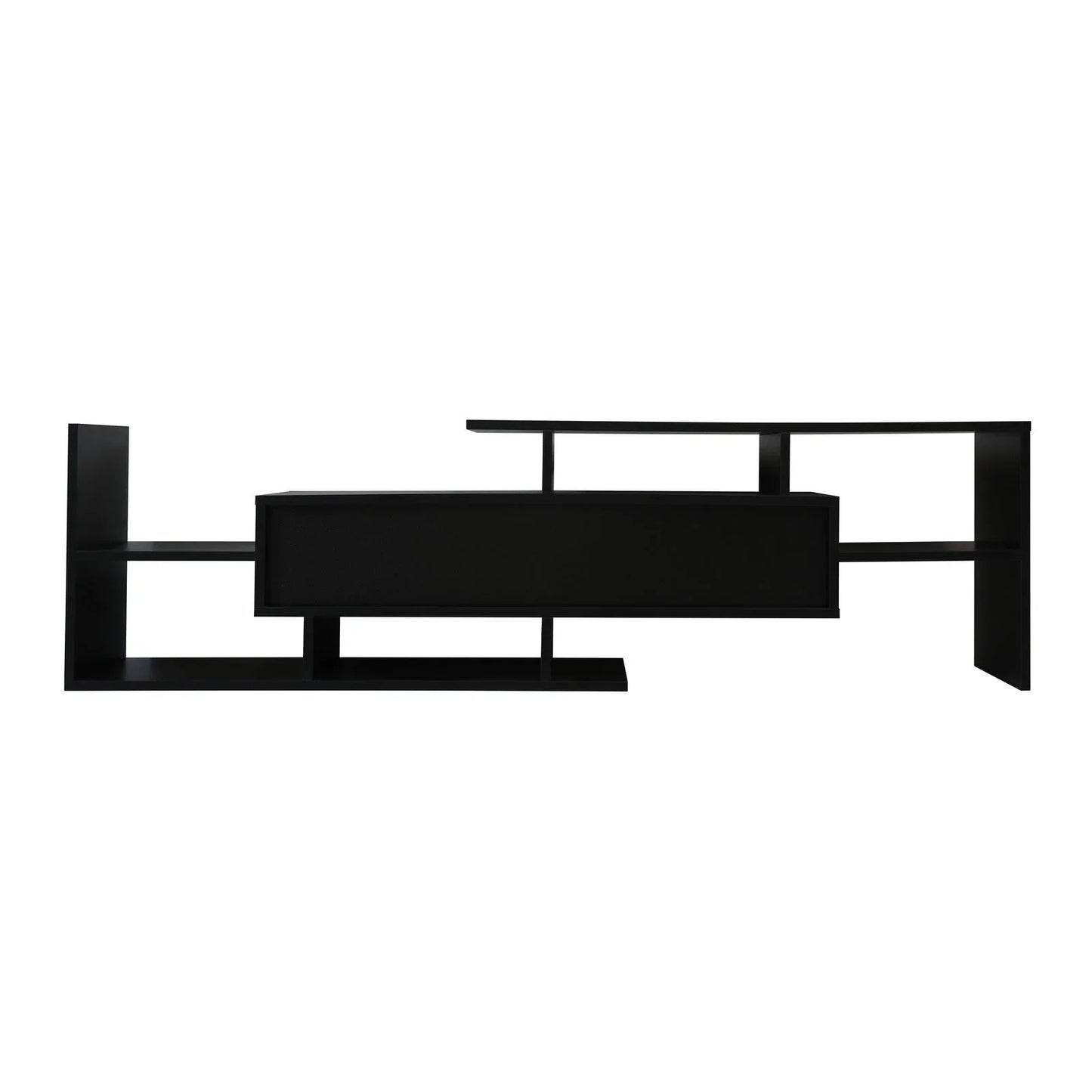 Surrey Modern TV Stand with MDF Shelves and Bookcase for Living Room - Elax Furniture