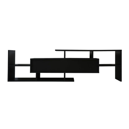 Surrey Modern TV Stand with MDF Shelves and Bookcase for Living Room - Elax Furniture