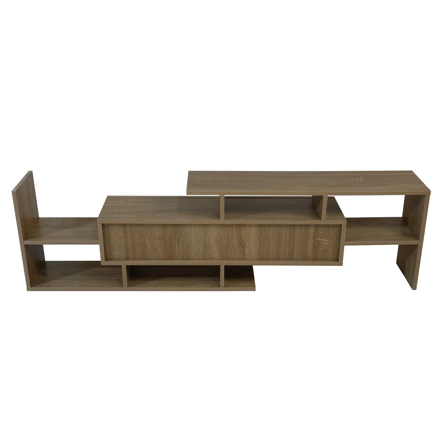 Surrey Modern TV Stand with MDF Shelves and Bookcase for Living Room - Elax Furniture
