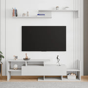 Surrey Modern TV Stand with MDF Shelves and Bookcase for Living Room - Elax Furniture