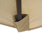 Sierra 9' Outdoor Patio Tilt Market Umbrella with Solar LED Lights - Elax Furniture