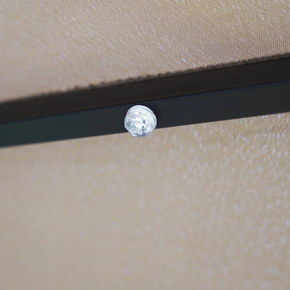 Sierra 9' Outdoor Patio Tilt Market Umbrella with Solar LED Lights - Elax Furniture