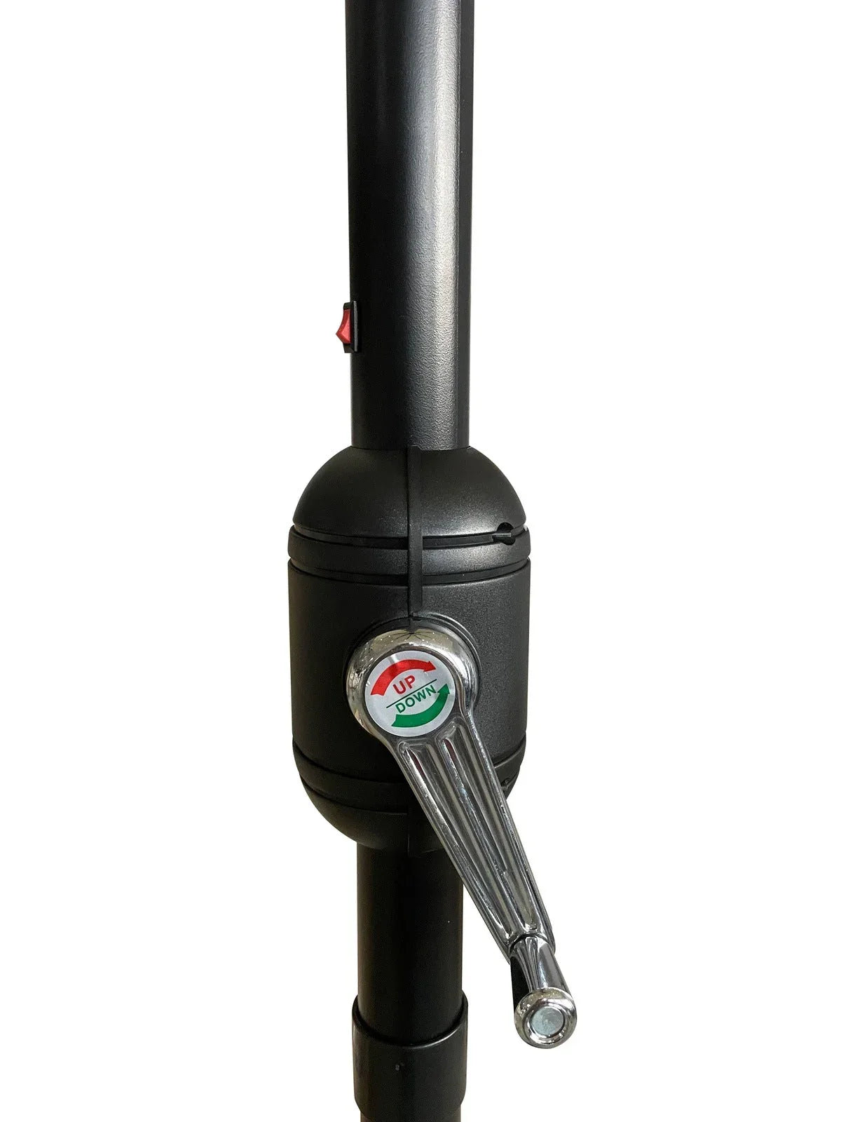 Sierra 9' Outdoor Patio Tilt Market Umbrella with Solar LED Lights - Elax Furniture