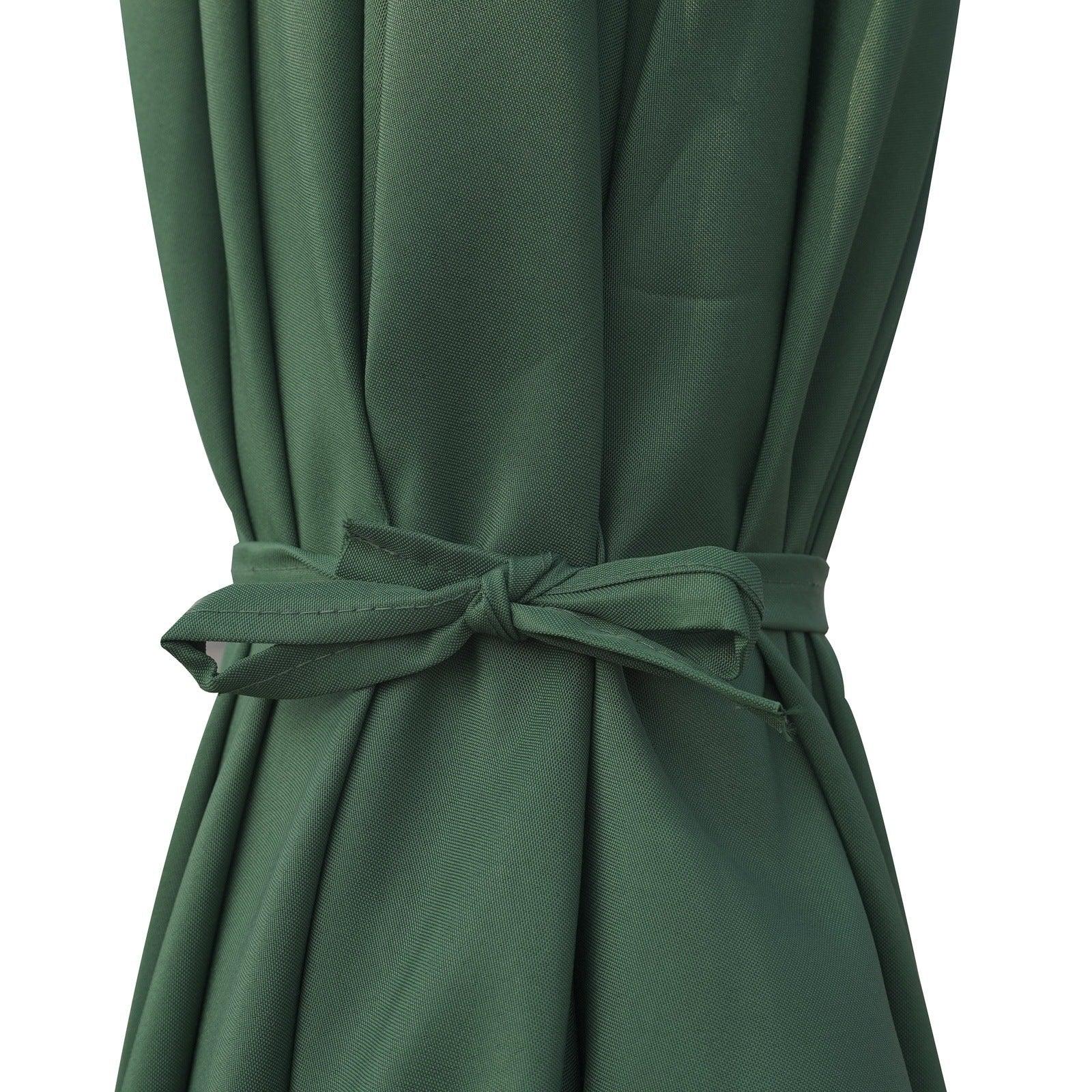 Sierra 9' Outdoor Patio Tilt Market Umbrella with Solar LED Lights - Elax Furniture