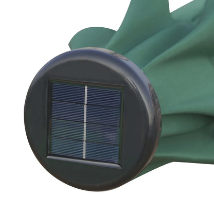 Sierra 9' Outdoor Patio Tilt Market Umbrella with Solar LED Lights - Elax Furniture