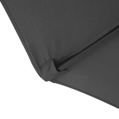 Sierra 9' Outdoor Patio Tilt Market Umbrella with Solar LED Lights - Elax Furniture