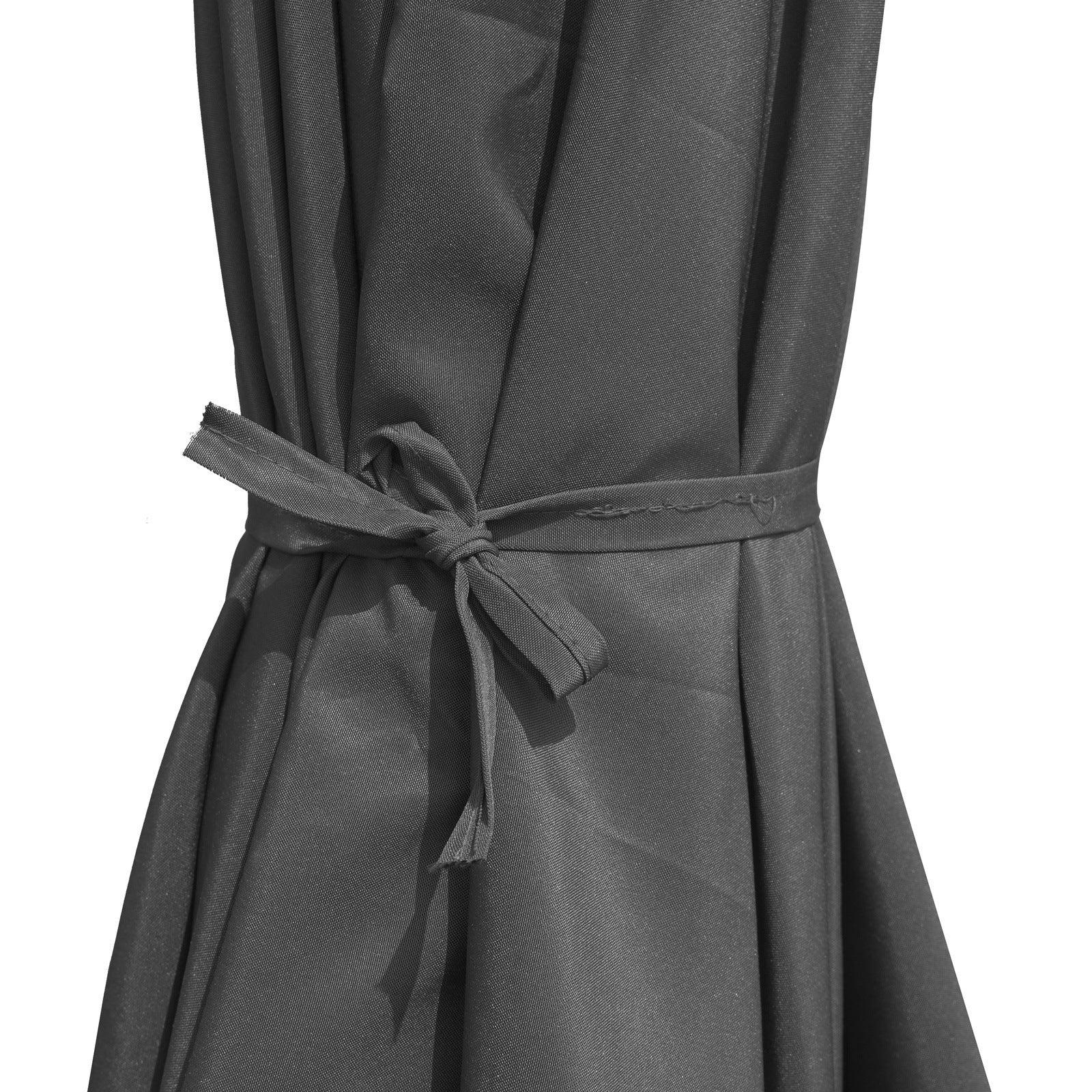 Sierra 9' Outdoor Patio Tilt Market Umbrella with Solar LED Lights - Elax Furniture