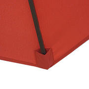 Sierra 9' Outdoor Patio Tilt Market Umbrella with Solar LED Lights - Elax Furniture