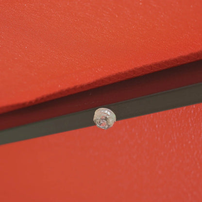 Sierra 9' Outdoor Patio Tilt Market Umbrella with Solar LED Lights - Elax Furniture