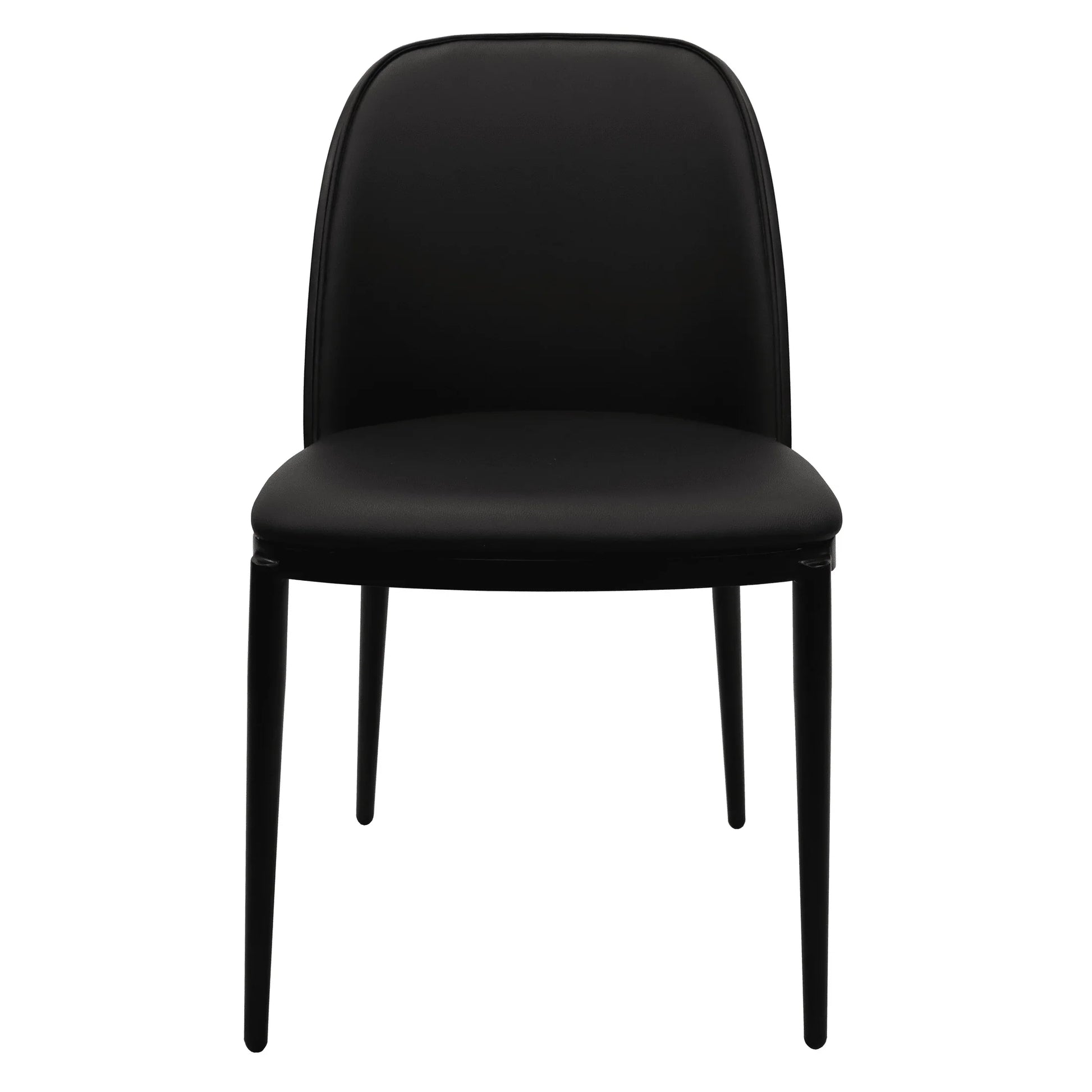 Tule Dining Side Chair with Upholstered Seat and Powder-Coated Steel Frame Set of 2 - Elax Furniture