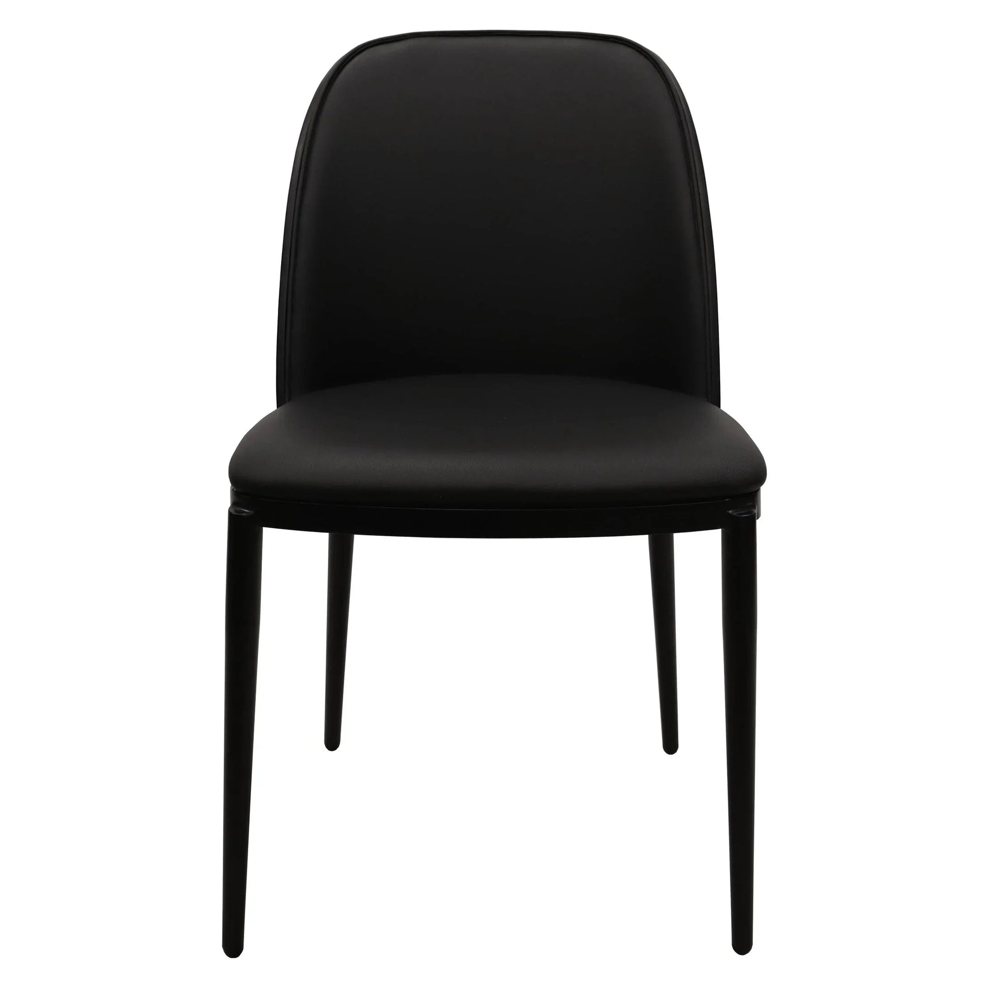 Tule Dining Side Chair with Upholstered Seat and Powder-Coated Steel Frame - Elax Furniture