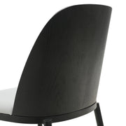 Verve 5-Piece Dining Set with 36" Round MDF Top Table and 4 Leather/Suede Fabric/Velvet Dining Side Chairs - Elax Furniture