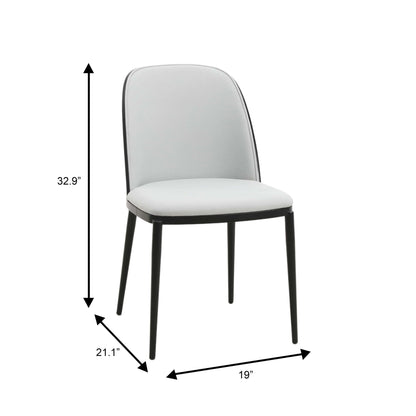 Verve 5-Piece Dining Set with 36" Round MDF Top Table and 4 Leather/Suede Fabric/Velvet Dining Side Chairs - Elax Furniture