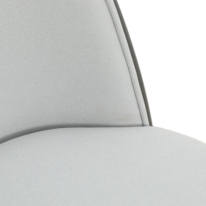 Zayle 7-Piece Dining Set with 55" Rectangular Dining Table in Black/Gold Sintered Stone Top and 6 Leather Dining Chairs - Elax Furniture