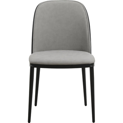 Tule Dining Side Chair with Upholstered Seat and Powder-Coated Steel Frame Set of 2 - Elax Furniture