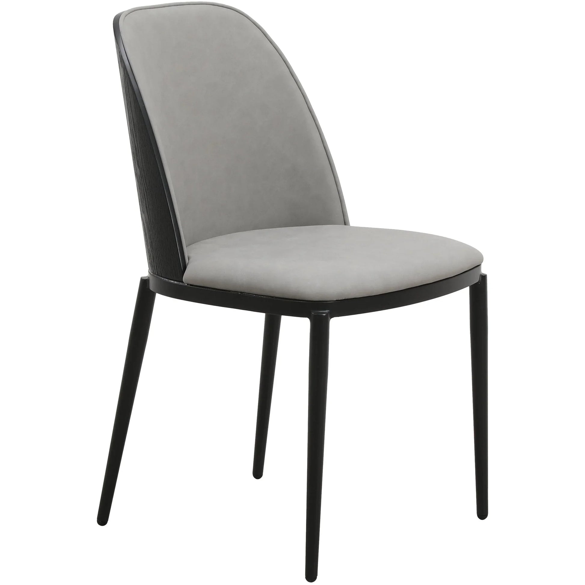 Tule Dining Side Chair with Upholstered Seat and Powder-Coated Steel Frame - Elax Furniture