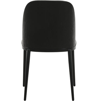 Tule Dining Side Chair with Upholstered Seat and Powder-Coated Steel Frame - Elax Furniture