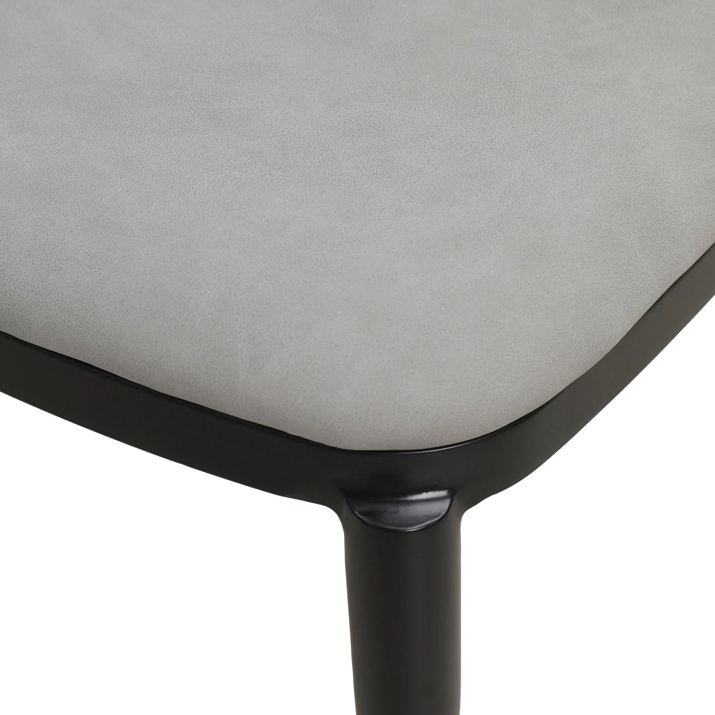 Tule Dining Side Chair with Upholstered Seat and Powder-Coated Steel Frame - Elax Furniture