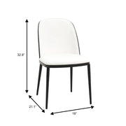 Ravenna 6-Piece Dining Set with 63" Rectangular Dining Table in Natural Wood MDF and 5 Leather/Fabric/Suede Fabric Dining Chairs - Elax Furniture