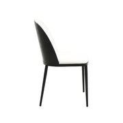 Voren 7-Piece Dining Set with 55" Rectangular Dining Table in Deep Grey Sintered Stone Top and 6 Leather/Velvet/Suede Fabric Dining Chairs - Elax Furniture