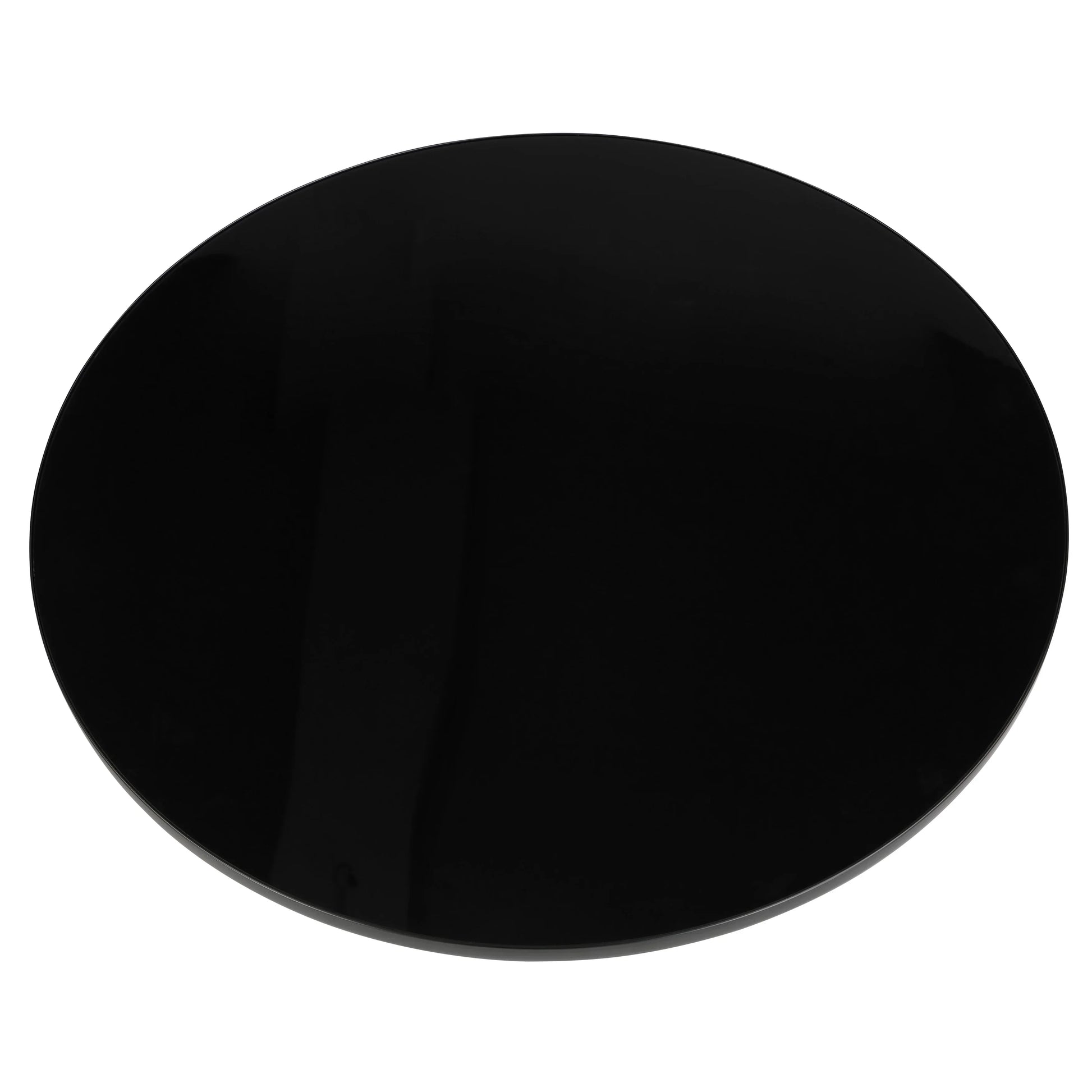 Tully Collection Coffee Table – Black/Gold Rim, Black Glass/Sintered Stone Top - Elax Furniture