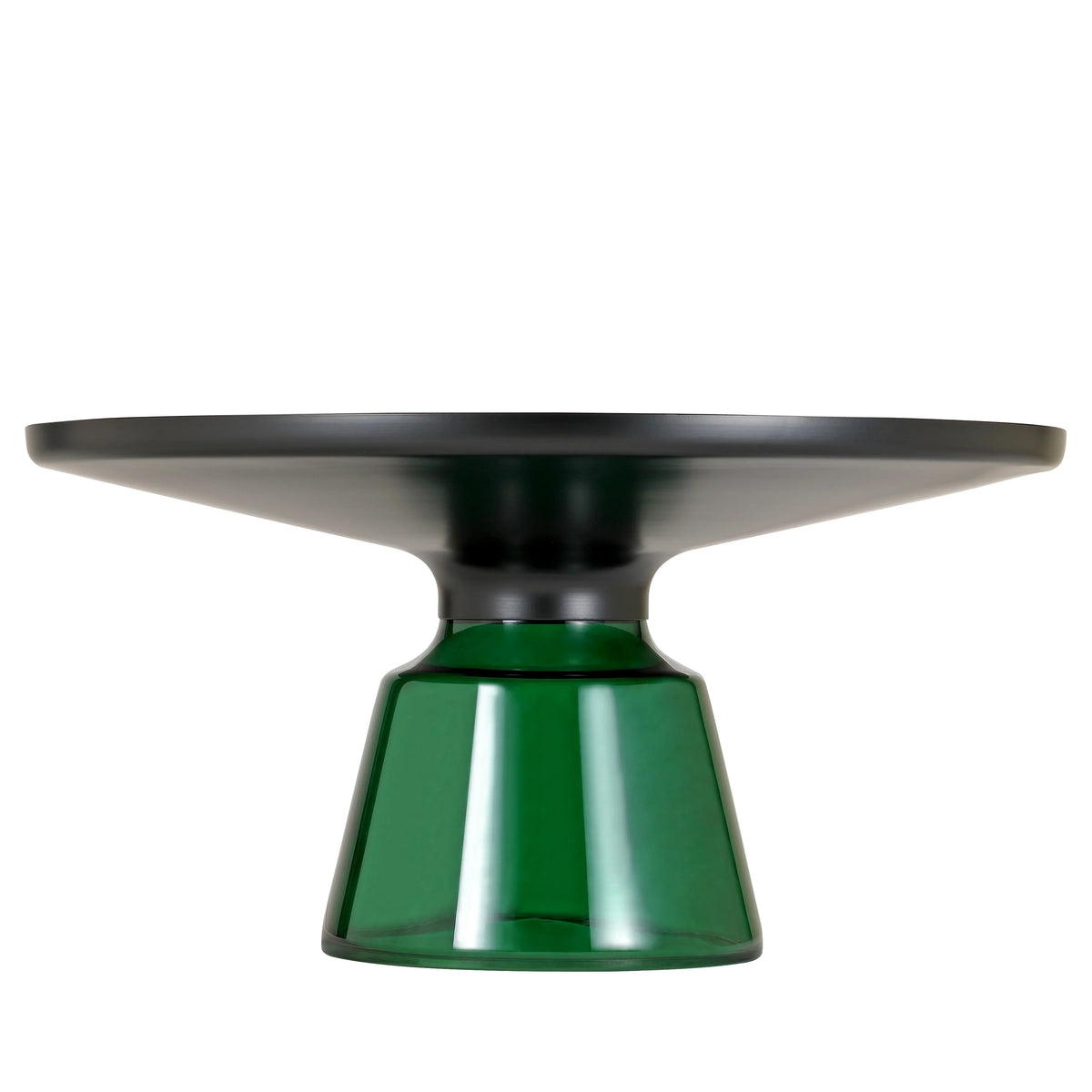 Tully Collection Coffee Table – Black/Gold Rim, Black Glass/Sintered Stone Top - Elax Furniture