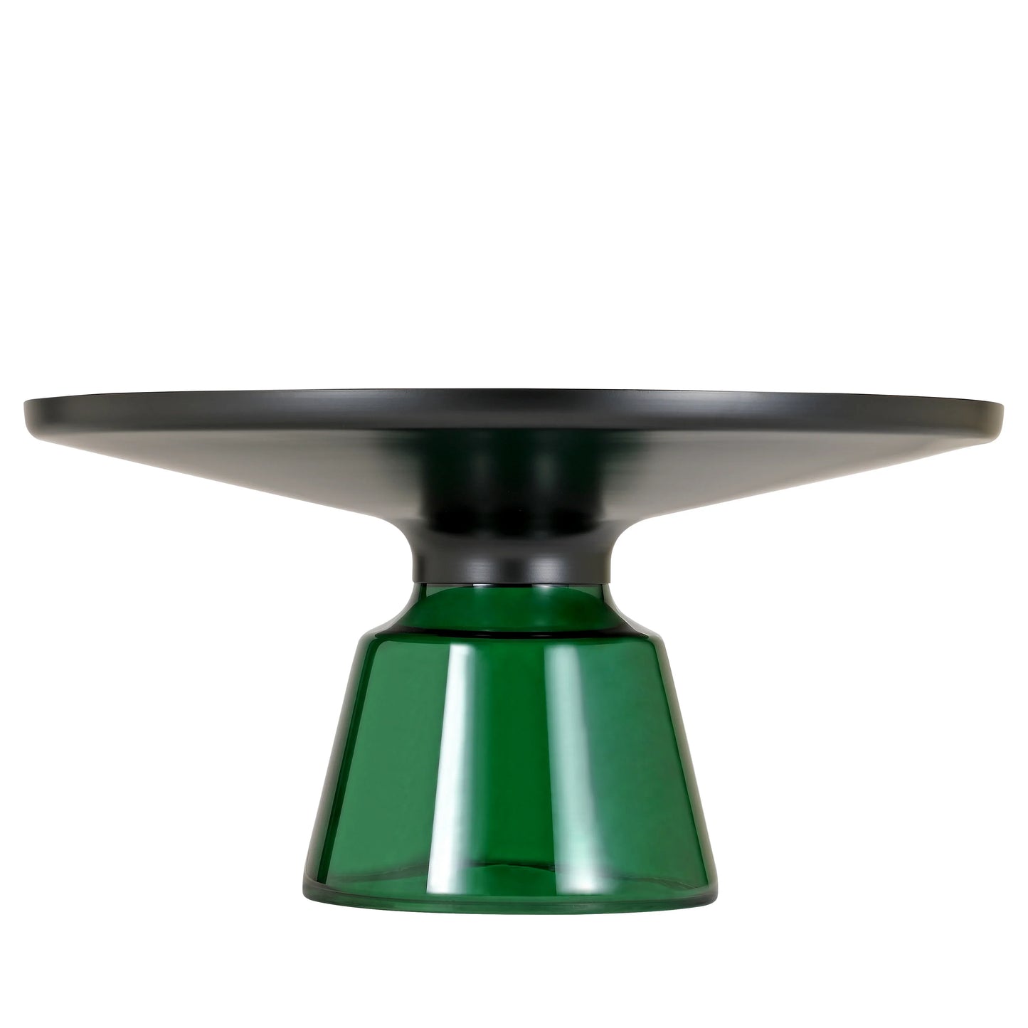 Tully Collection Coffee Table – Black/Gold Rim, Black Glass/Sintered Stone Top - Elax Furniture