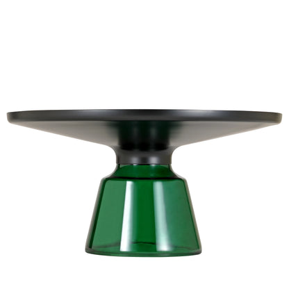 Tully Collection Coffee Table – Black/Gold Rim, Black Glass/Sintered Stone Top - Elax Furniture