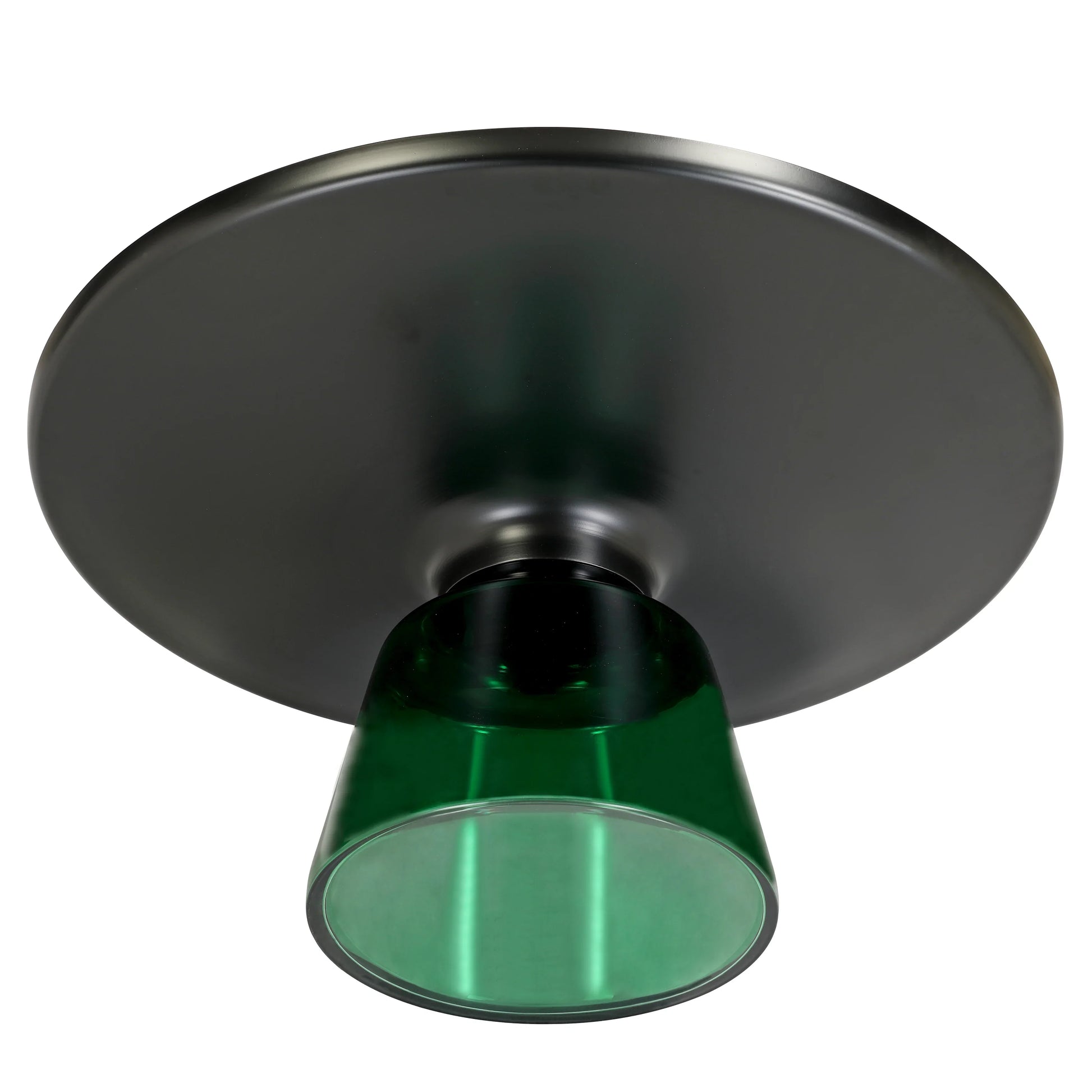 Tully Collection Coffee Table – Black/Gold Rim, Black Glass/Sintered Stone Top - Elax Furniture