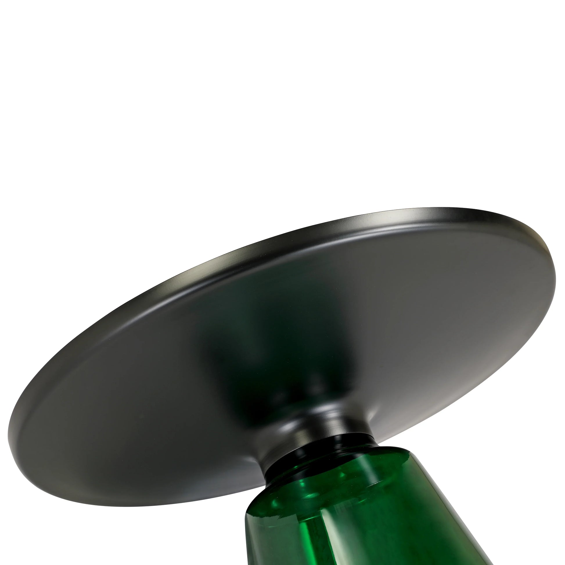 Tully Collection Coffee Table – Black/Gold Rim, Black Glass/Sintered Stone Top - Elax Furniture