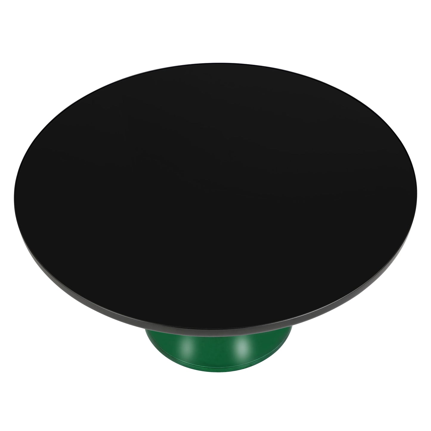 Tully Collection Coffee Table – Black/Gold Rim, Black Glass/Sintered Stone Top - Elax Furniture