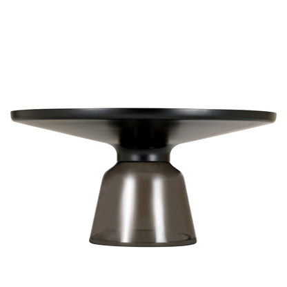 Tully Collection Coffee Table – Black/Gold Rim, Black Glass/Sintered Stone Top - Elax Furniture