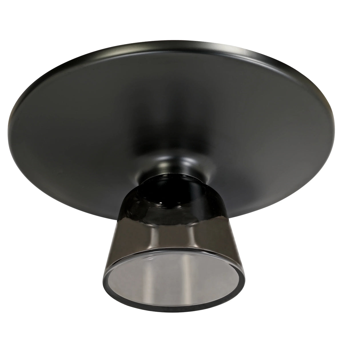 Tully Collection Coffee Table – Black/Gold Rim, Black Glass/Sintered Stone Top - Elax Furniture
