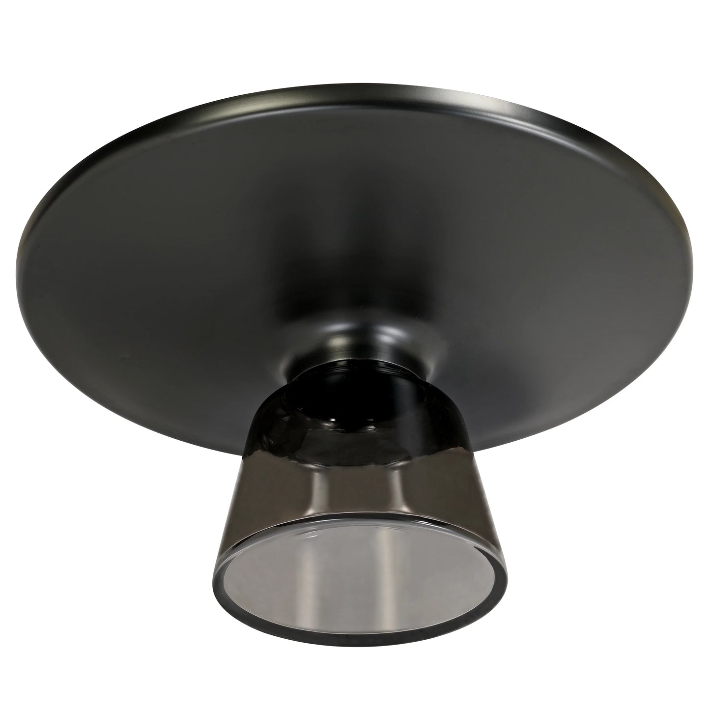 Tully Collection Coffee Table – Black/Gold Rim, Black Glass/Sintered Stone Top - Elax Furniture