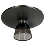 Tully Collection Coffee Table – Black/Gold Rim, Black Glass/Sintered Stone Top - Elax Furniture