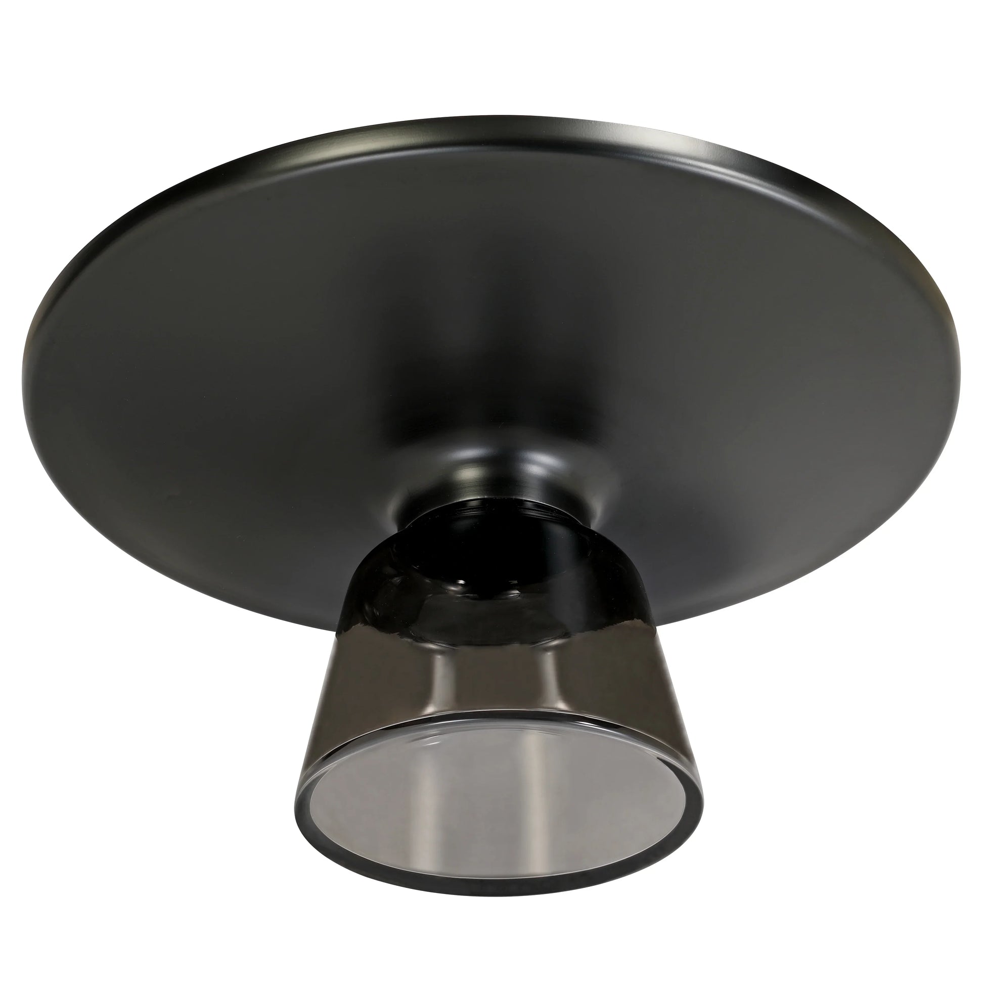 Tully Collection Coffee Table – Black/Gold Rim, Black Glass/Sintered Stone Top - Elax Furniture